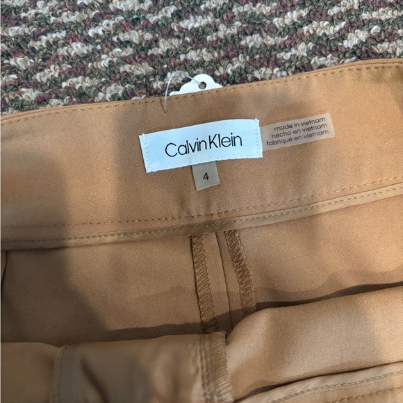 Calvin Klein Classic Tan Pants - Picture 2 of 3